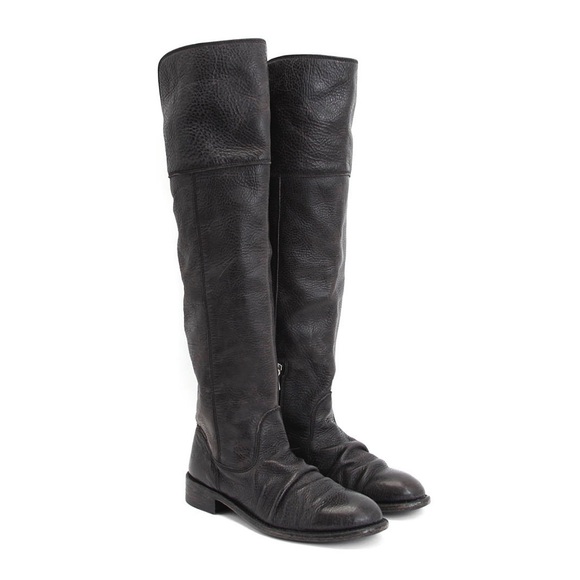 John Fluevog Shoes - John Fluevog Knee High Brown Leather Boots
